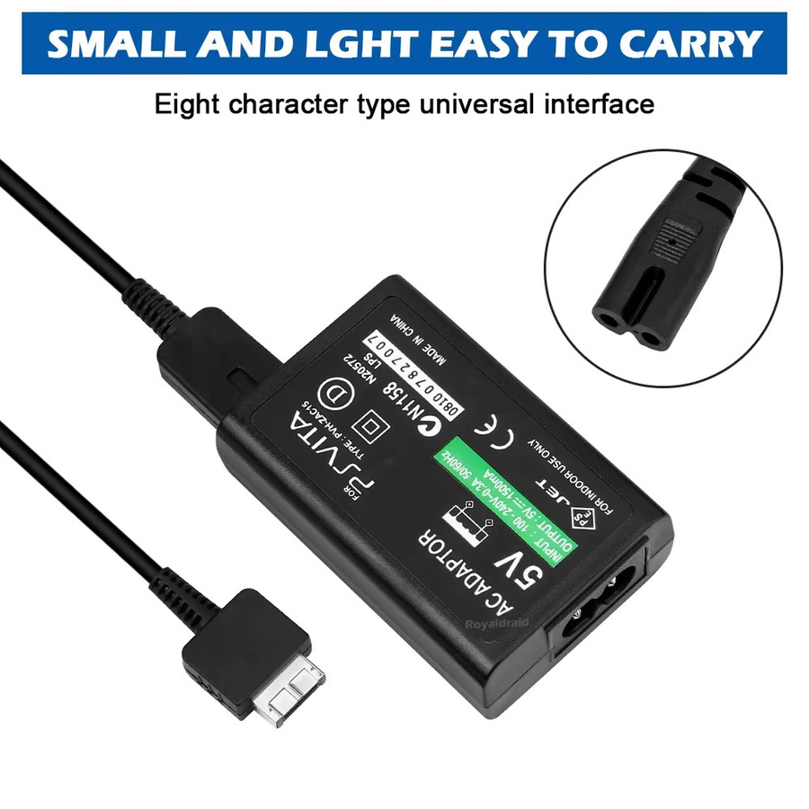 HeroAngel AC Adapter für PS Vita 1000 Spielkonsole in Schwarz - Bild 5