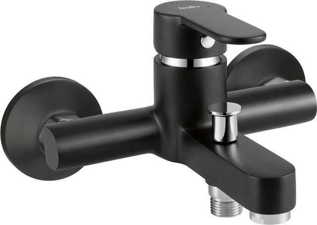 baliv Wannenarmatur WA-5891 mit Sprayfunktion in Schwarz-Matt aus Messing - Bild 1