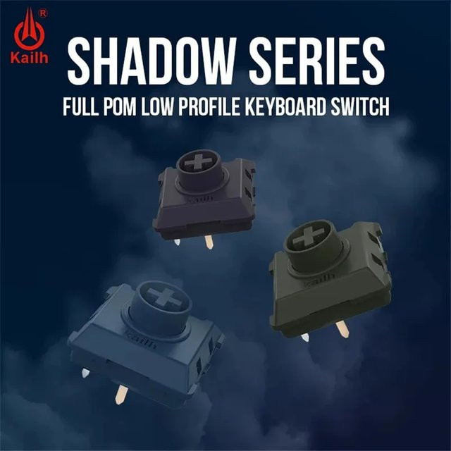 Kailh Full Pom Shadow Serie Low Profile Mechanische Tastaturschalter - Bild 1
