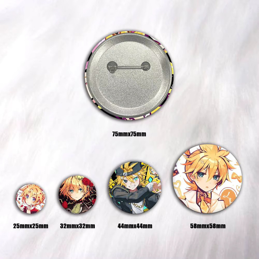 Brosche Kagamine-S Len Weißblech-Brosche, Figuren-Icon-Abzeichen - Bild 2