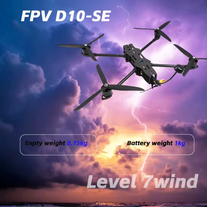 Heavy Lift D10-SE Agrar-Drohne in Schwarz mit 3 kg maximaler Nutzlast für Sprühanwendungen und Luftmapping - Bild 1