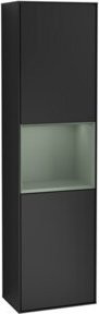 V&B Hochschrank Finion Wandbeleuchtung mit LED-Beleuchtung und Regalfach, Blau lackiert, B/T/H: 41,8 x 15,0 x 151,6 cm - Bild 1