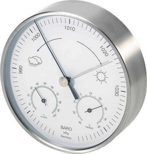 TFA Dostmann Analoge Wetterstation für innen und außen in Silber 20.2027.60 - Bild 1