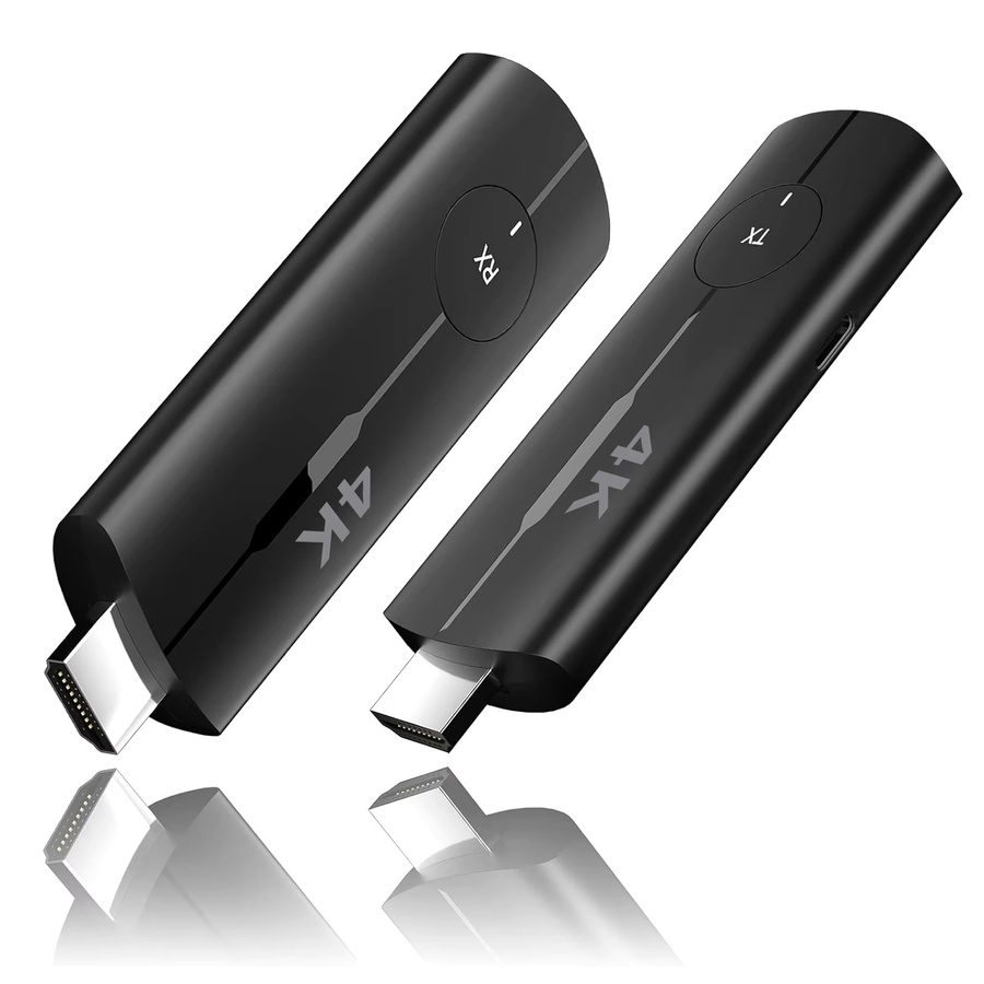 SHOYEE Kabelloser HDMI-Sender und Empfänger in Schwarz mit 4K-Dekodierung und 4K@30 Hz Ausgang für Gaming und Heimkino, Reichweite 100 m - Bild 4
