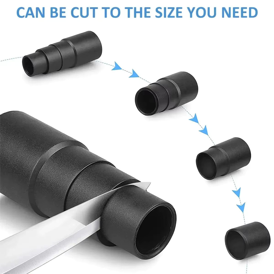 PEMEDOR Universeller Vakuumschlauch Adapter in Schwarz als Mehrschichtiger Reduzieranschluss für die Holzbearbeitung - Bild 3