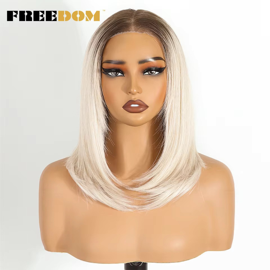 FREIHEIT Lace-Front-Perücke, kurzer Bob, Ombre, Damen - Bild 4