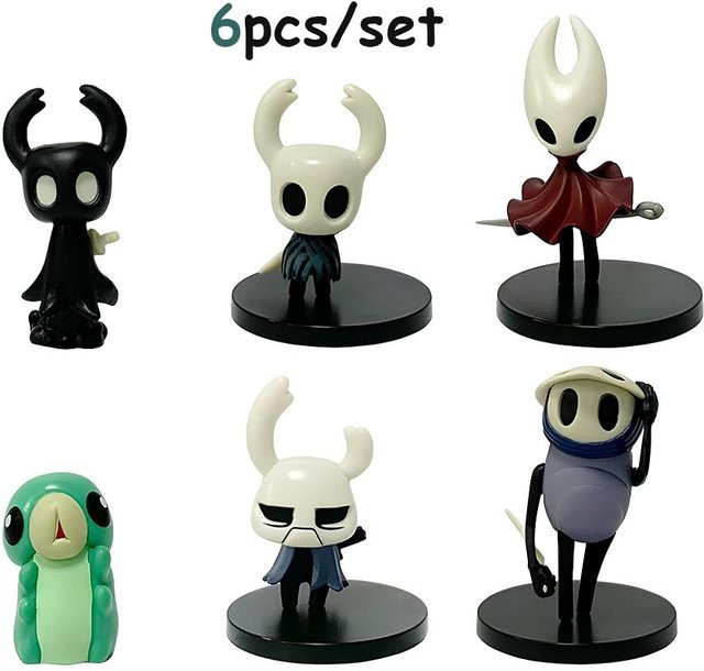 Hollow Knight Q-Version Anime Figur, Hornet Actionfigur, 6-teiliges Set, ab 14 Jahren - Bild 1
