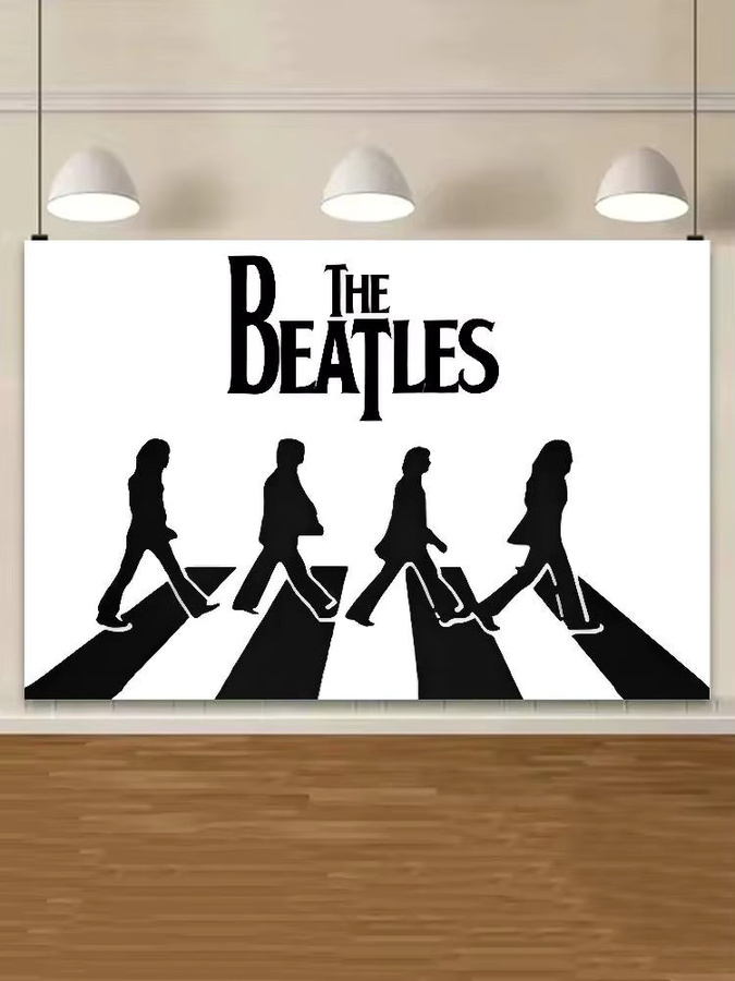 Mesuca The B-Beatles Banner-Hintergrund aus Leinwand in Retro-Optik für Party-Fotografie - Bild 2