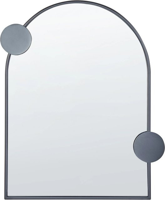Beliani Wandspiegel AULON in Schwarz im Retro-Design, B/H: 69 x 80 cm - Bild 1