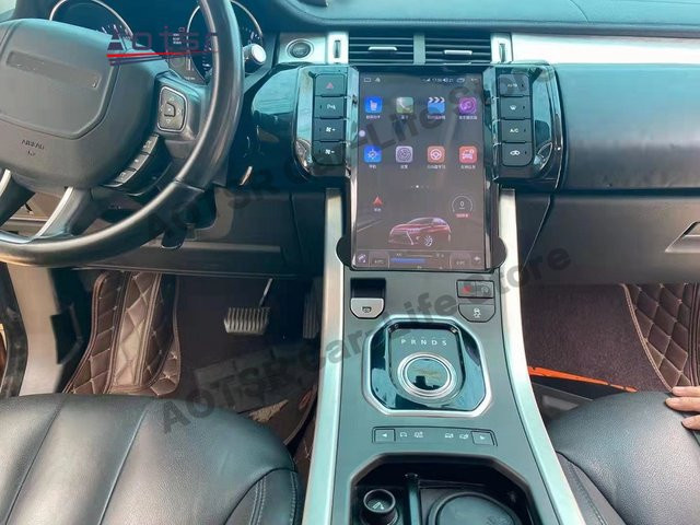 Aotsr Android 14 Autoradio mit 12,1 Zoll Display und GPS-Navigation für Range Rover Evoque 2014-2018 in Schwarz - Bild 1