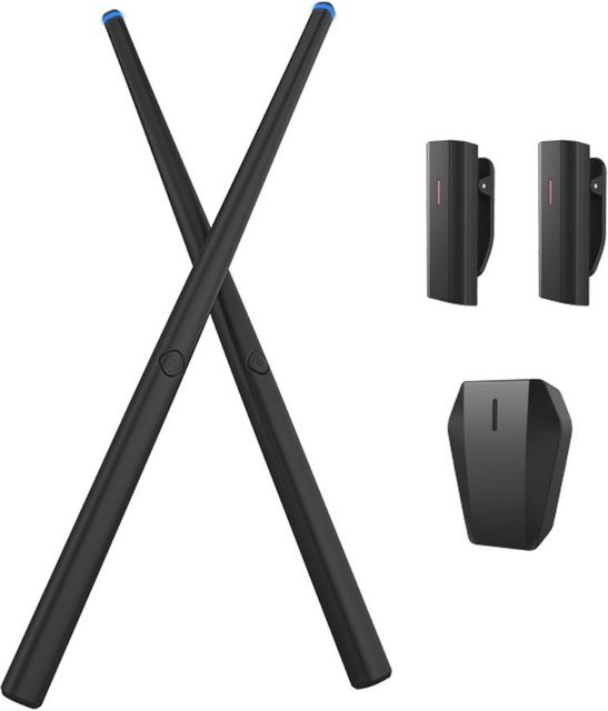 Toys Arts Somatosensory Virtual Drum Kit Air Drumsticks Musikinstrument Set in Schwarz - Bild 1
