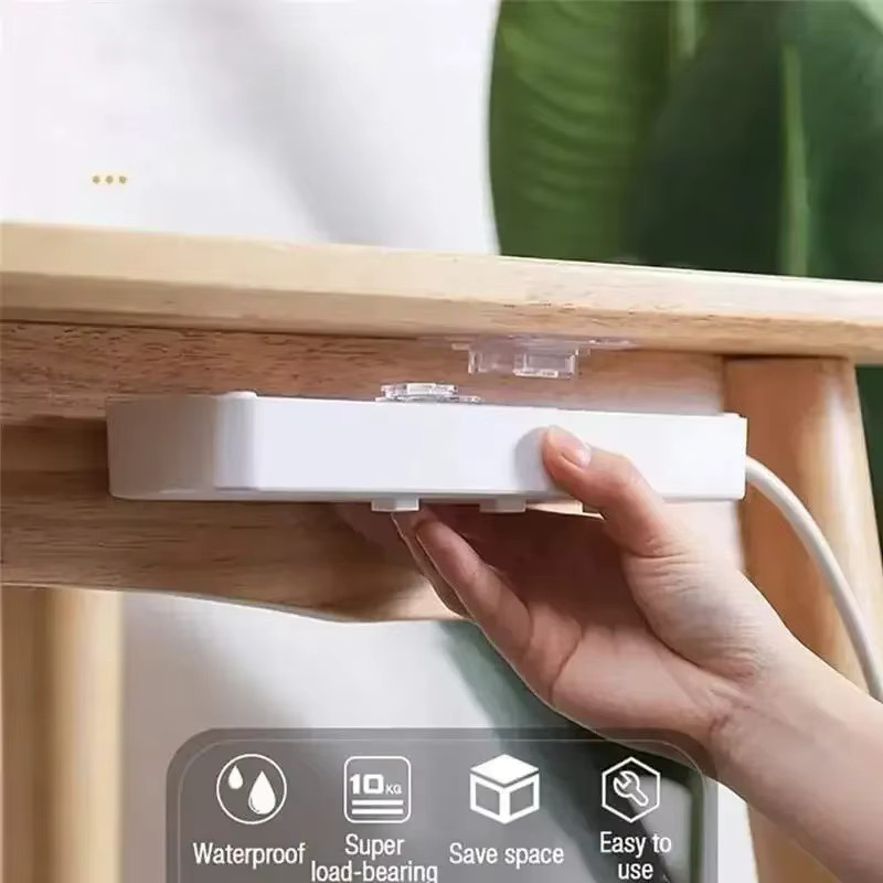 Doppelseitige Klebehaken aus transparentem PVC für die Wandmontage, Mehrzweck-Aufbewahrungshaken für Küche und Büro, B/H/T: 6,0 x 6,0 x 6,0 cm - Bild 3
