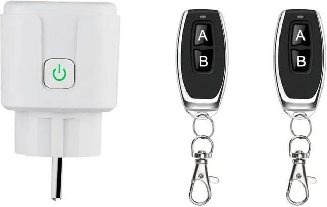 YJMP Kabelloser Smart-Fernschalter für Steckdosen 220V 4000W 15A mit EU-Universalstecker zur Fernsteuerung von Beleuchtung und Elektrogeräten - Bild 1
