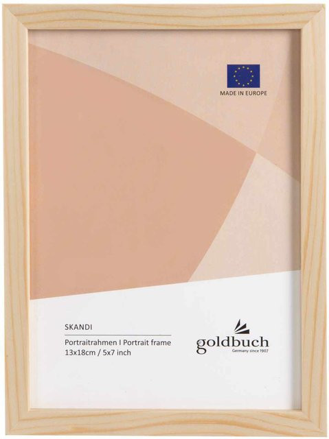 goldbuch Bilderrahmen aus Holz in Natur, B: 13 cm, H: 18 cm - Bild 1