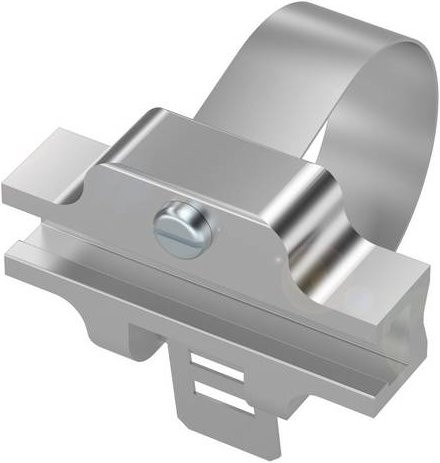 Balluff Haltewinkel BMF 307-HW-73-Z-115 BAM02W1 aus Edelstahl in Silber - Bild 1