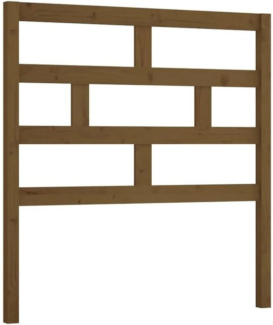 vidaXL Kopfteil aus Kiefer-Massivholz in Honigbraun, rustikales Bettgestell, Breite: 81 cm, Tiefe: 4 cm, Höhe: 100 cm - Bild 1