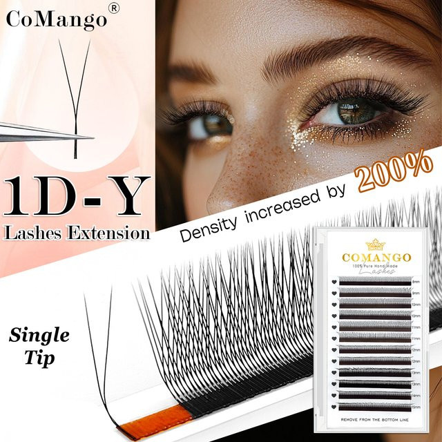 CoMango Wimpernverlängerung 2D Y Volumen-Fächer, 12 Reihen, Unisex - Bild 1