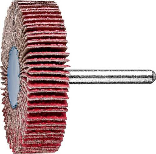 PFERD Keramikkorn Fächerschleifer CO-COOL60 in Rot mit Durchmesser 60 mm und Schaft-Ø 6 mm für hohen Abtrag auf Edelstahl, 10 Stück - Bild 1