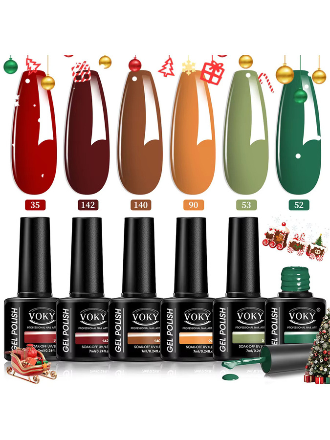 VOKY Nagellackset, 6 Farben, glänzend, Unisex - Bild 5