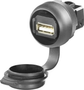 Weidmüller FrontCom MicroUSB Kupplung USB 2.0 IE-FCM-USB-AB in Schwarz - Bild 1