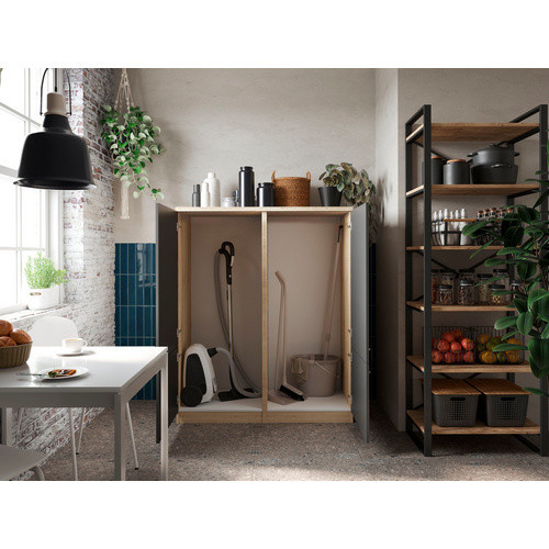 Respekta Küchenmöbel-Set Merle Modern in Grau mit Soft-Close-Türen, B/H/T: 120 x 145 x 60 cm - Bild 3