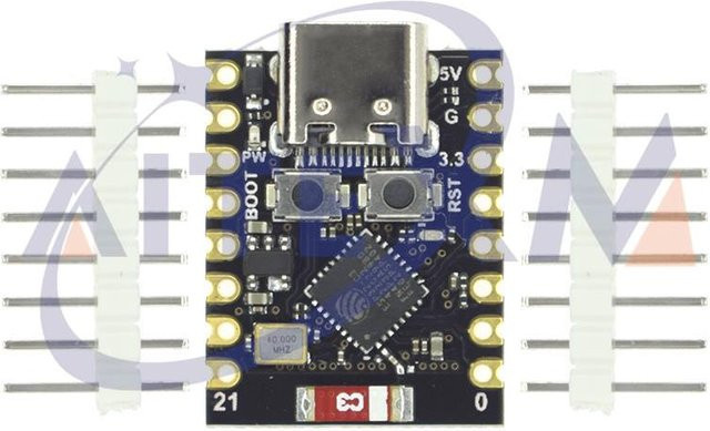 AITEXM ROBOT ESP32-C3 MINI Entwicklungsboard mit WiFi und Bluetooth in Schwarz - Bild 1