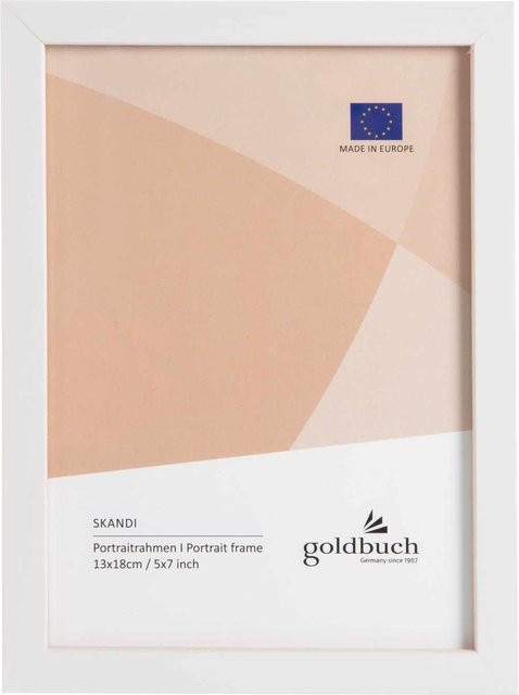 goldbuch Bilderrahmen aus Holz in Weiß, B/H: 13 x 18 cm - Bild 1
