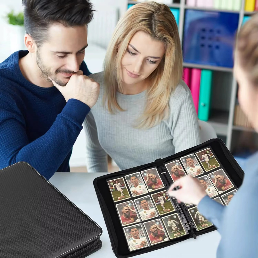 Bandai Kartenordner mit Reißverschluss und 900 Fächern, doppelseitige Taschen als tragbare Kartenhülle für TCG und CCG Kartenaufbewahrung - Bild 4