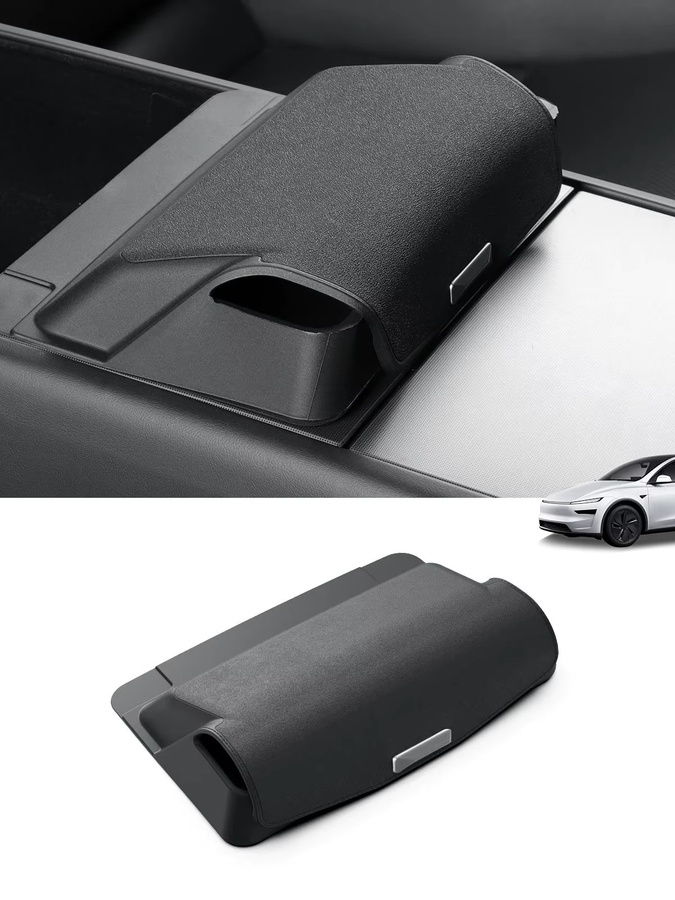 LUCKEASY Aufbewahrungsbox für Tesla Model Y Juniper und Modell 3 2025 2026, Organizer für die Mittelkonsole und Armlehne, Schwarz - Bild 7