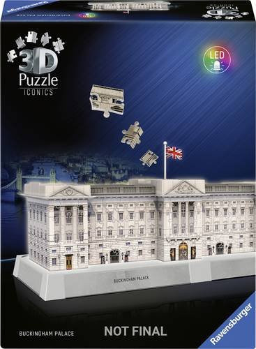 Ravensburger 3D Puzzle Iconics Buckingham Palace, mit LED - Bild 1