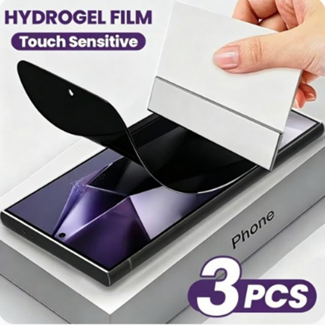 3er-Pack Datenschutz-Hydrogel-Displayschutz für Samsung Galaxy S25 S24 S23 S22 Ultra Plus und A56 A36 A26 A16 Vollflächige Schutzfolie - Bild 1