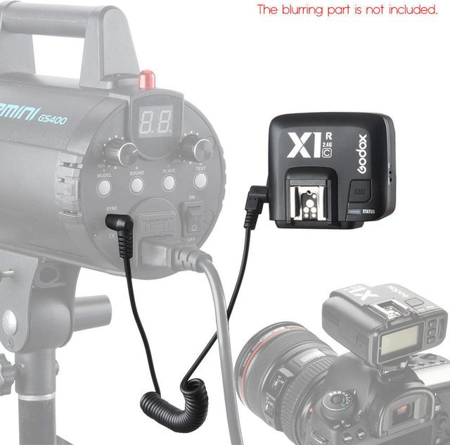 Godox TTL X1R-C Drahtloser Blitzauslöser-Empfänger für Canon EOS in Schwarz mit 2.4G drahtloser Übertragung - Bild 1