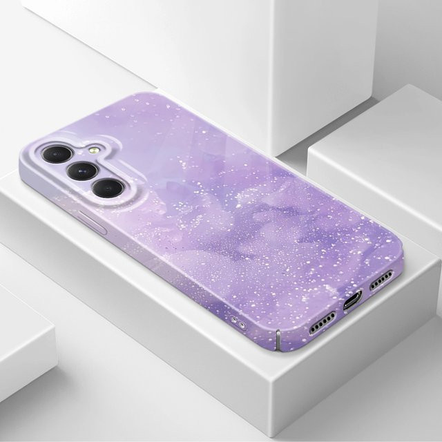 Purple Melody Star Handyhülle für Samsung Galaxy A54 A34 A24 A14 A04 A73 A53 A33 A23 A13 A72 A52 A32 4G 5G in Lila - Bild 1