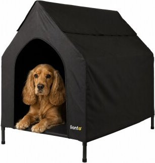 Lionto Hundeliege CalmCamp Höhlenbett Schwarz B/T/H: 90 x 65 x 85 cm - Bild 1