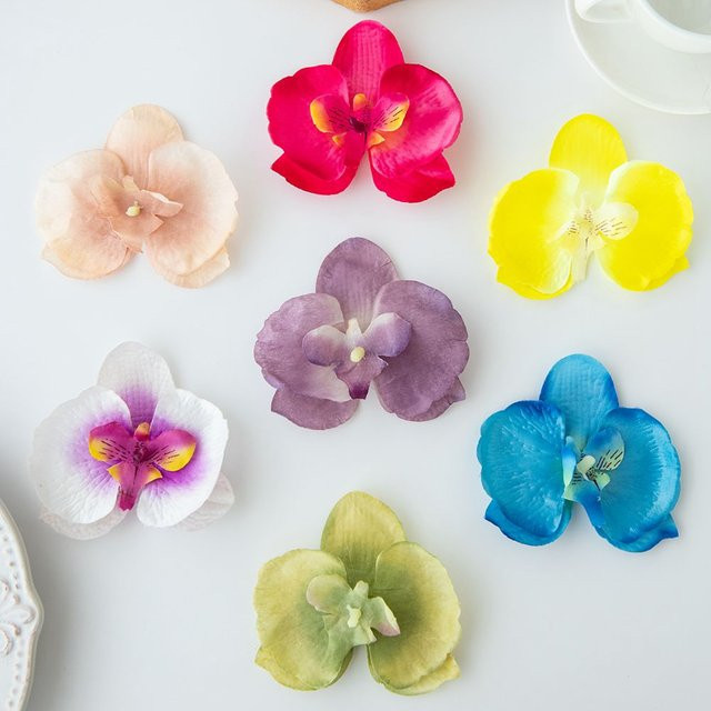 ZQCY Künstliche Orchideen aus Seide in Multicolour für Hochzeitsdeko und DIY-Projekte - Bild 1