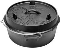 Petromax Dutch Oven FT4.5-T aus Gusseisen Schwarz für offenes Feuer und Kohle - Bild 1