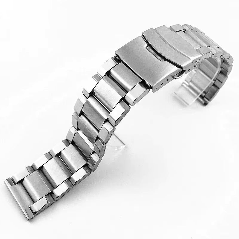 VNWCT Uhrenarmband Edelstahl, Silber, Unisex - Bild 2