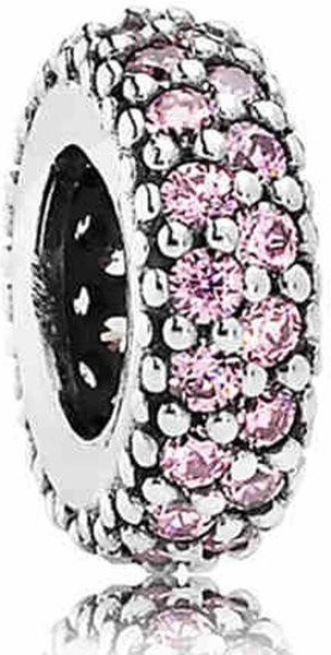 Charm Gänseblümchen Herz mit Schmetterlingsanordnung, 925 Silber, Perle, Zirkonia, Damen - Bild 1