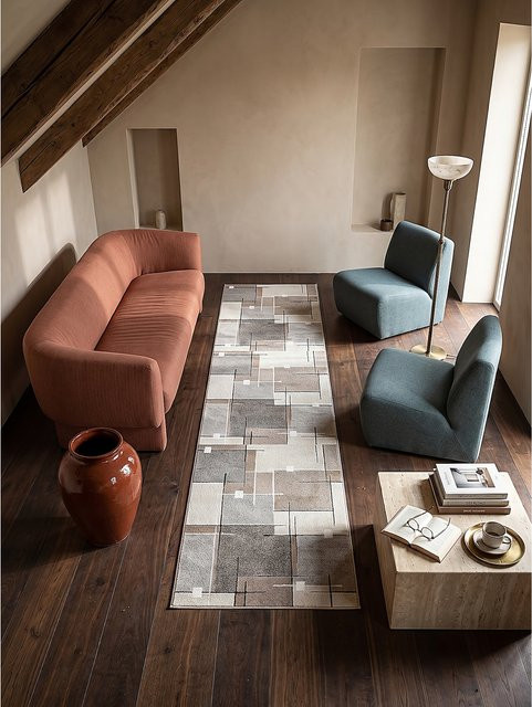 Kurzflor-Läufer Kadima Design von THUR in Grau, B/T: 80 x 140 cm - Bild 1