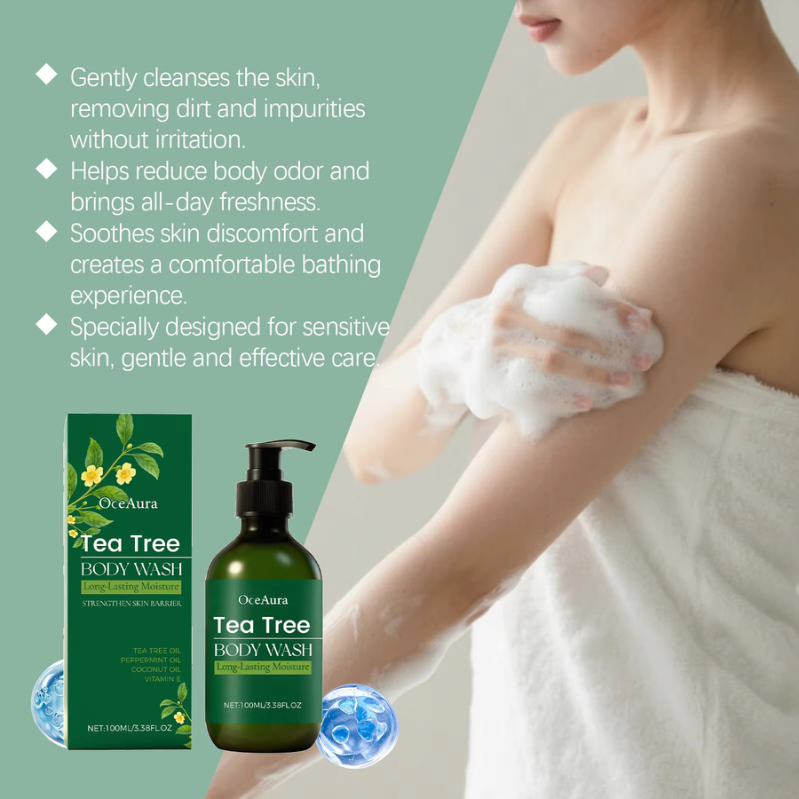 OceAura Teebaum Duschgel, 100 ml, Unreine Haut / Akne - Bild 2