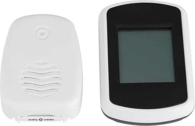 CosyHome Drahtloser Thermometer mit Sender und Empfänger für Innen- und Außentemperatur in Weiß - Bild 1