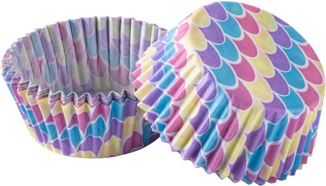 Zenker Muffinförmchen Meerjungfrau, Multicolor, Ø 5 cm, 50 Stück - Bild 1
