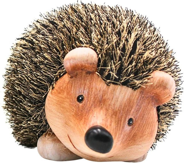 Dekohelden24 XXL Dekofigur Igel aus Keramik in Braun, liegend, B/T/H: 19 x 19 x 22 cm - Bild 1