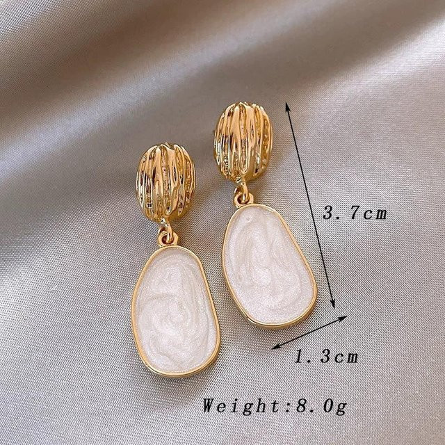 YIRAN Jewelry Ohrhänger, Emaille, Kupfer, Silber, Damen, Vintage - Bild 1