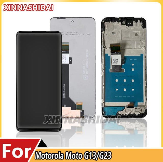 Motorola Moto G13 XT2331-1 XT2331-2 LCD-Display Touchscreen-Digitizer-Baugruppe Ersatz in Schwarz 6,5 Zoll - Bild 1