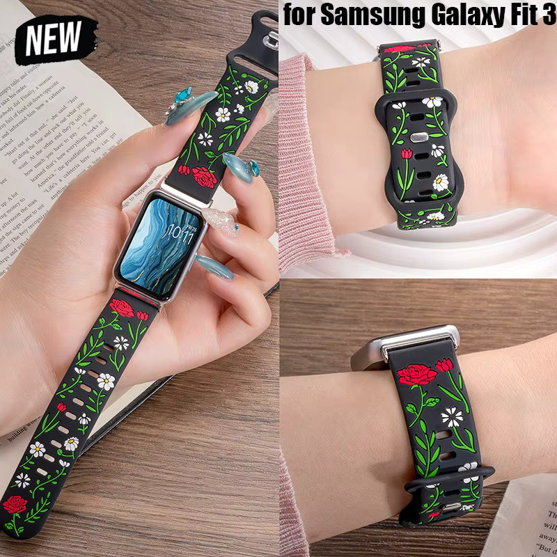 CAOWTAN Uhrenarmband Silikon, Samsung Galaxy Fit 3, Unisex - Bild 3