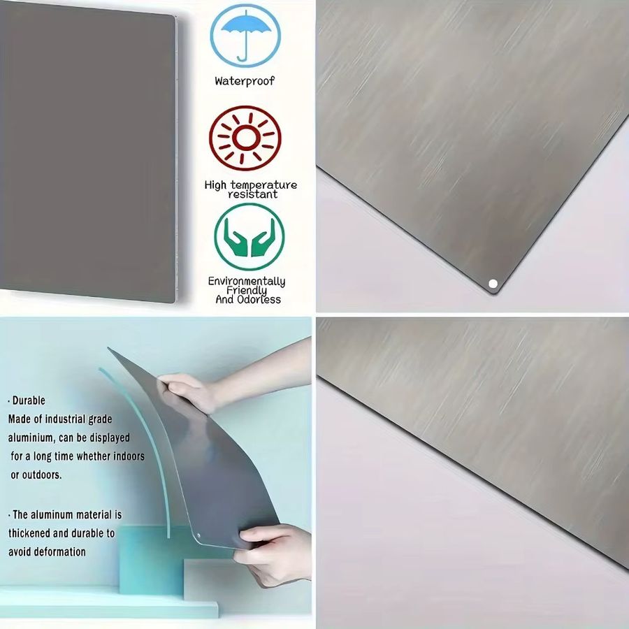 AutismSafety Metallwarnschild Autismusbereich Sicherheitsdekoration für Außenbereich und Wohnbereich B: 30,0 cm, H: 20,0 cm, T: 0,0 cm - Bild 2