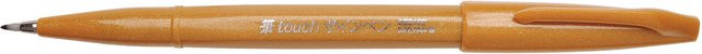 Pentel Brush Sign Pen Kalligrafiestift mit Pinselspitze in Ocker - Bild 1