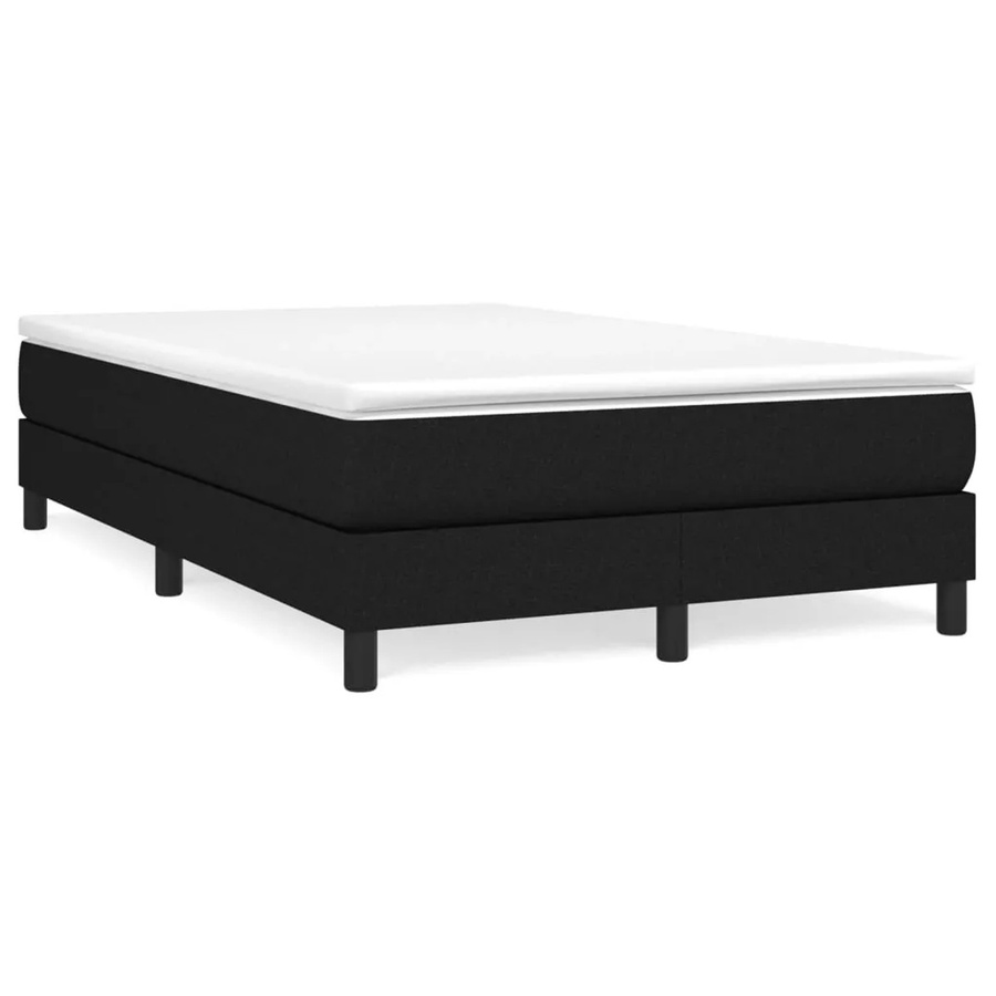 vidaXL Boxspringbett in Schwarz aus Stoff, B/T/H: 120 x 200 x 25 cm - Bild 2