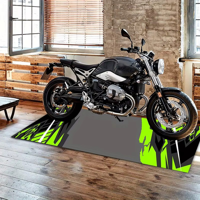 VIKAMA Motorrad-Garagenbodenmatte als Schutzmatte und Ausstellungsmatte in Multicolour, B/T: 120 x 16 cm - Bild 3